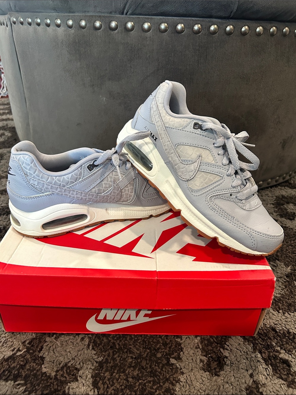 Nike Women’s Air Max Sneakers in Light Blue Gray